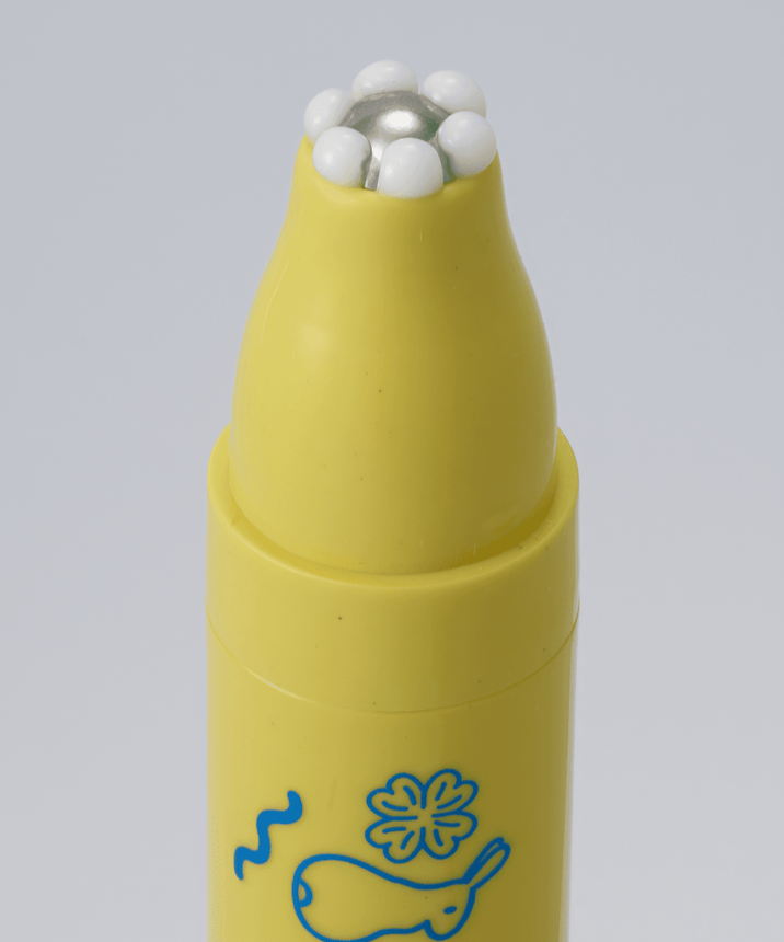 IT'S SKIN Bunny Line Smoother yellow design with rollerball applicator for skincare