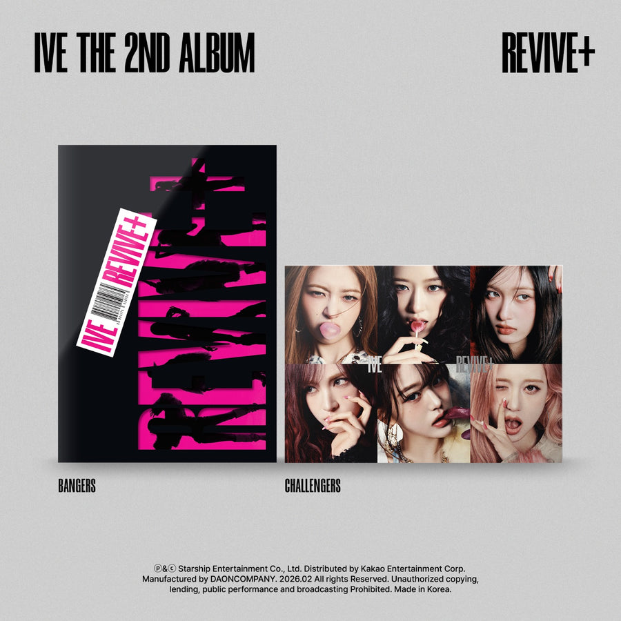 Ive - 2ndアルバム [Revive+]（Bangersバージョン／Challengersバージョン）（ランダム1枚／全2種） - Kpopアルバム