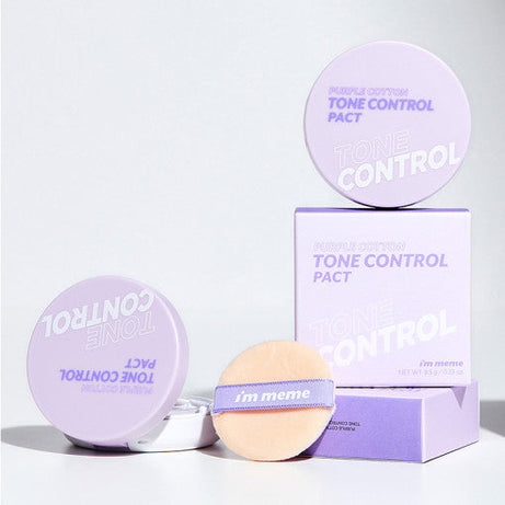 I'M MEME Purple Cotton Tone Control Pact