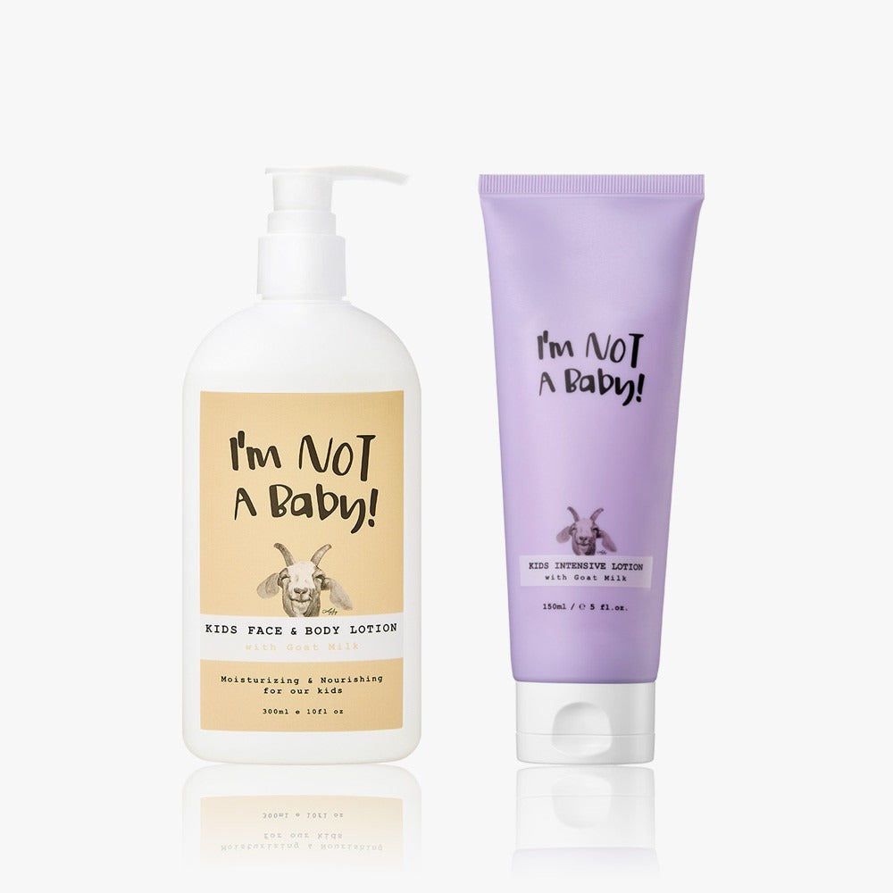 I'M NOT BABY Face & Body Lotion 300ml Intensive Lotion 150ml Set