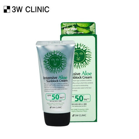 3W CLINIC Intensive Aloe UV Sunblock Cream 70ml