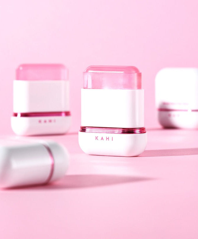 KAHI Velvet Glow Sun Stick 13.5g on a pink background