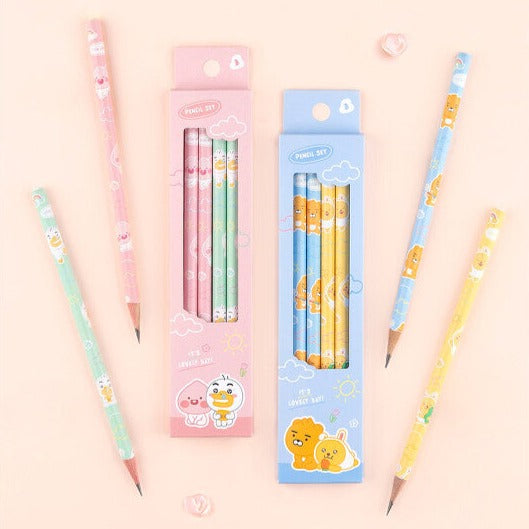 KAKAO FRIENDS Lovely Pencil Set available on Koolseoul.com, your Korean Eshop from Seoul !