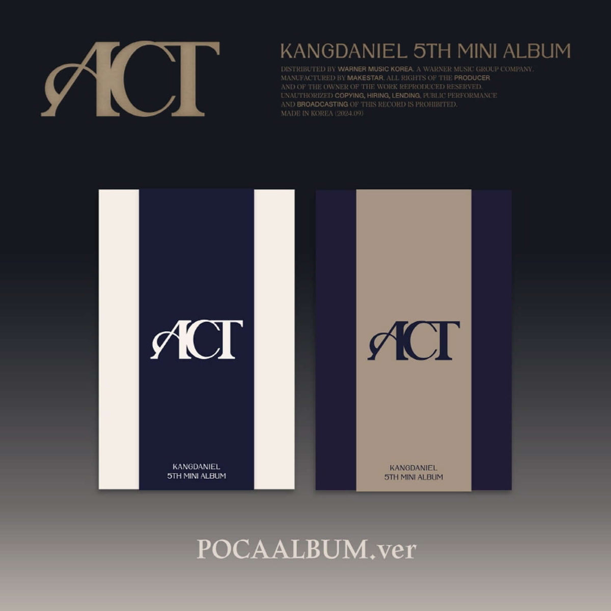 KANGDANIEL - 5 [ACT] (A VER., B VER.) POCA ALBUM (Random 1 o | Kool Seoul - Buy Kpop Albums Online