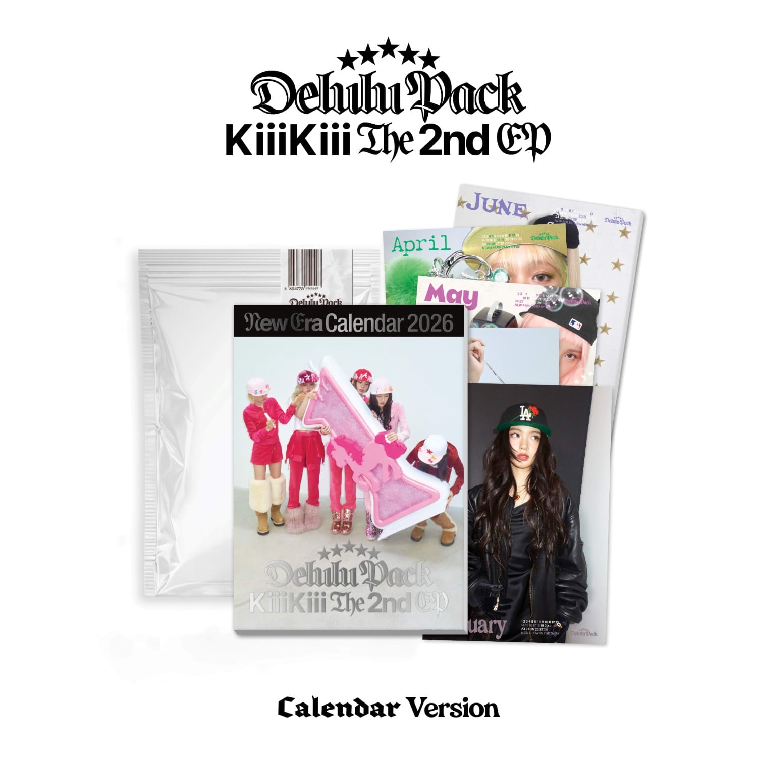 KIIIKIII - The 2nd EP [Delulu Pack] (Calendar. Version) - Kp | Kool Seoul - Buy Kpop Albums Online