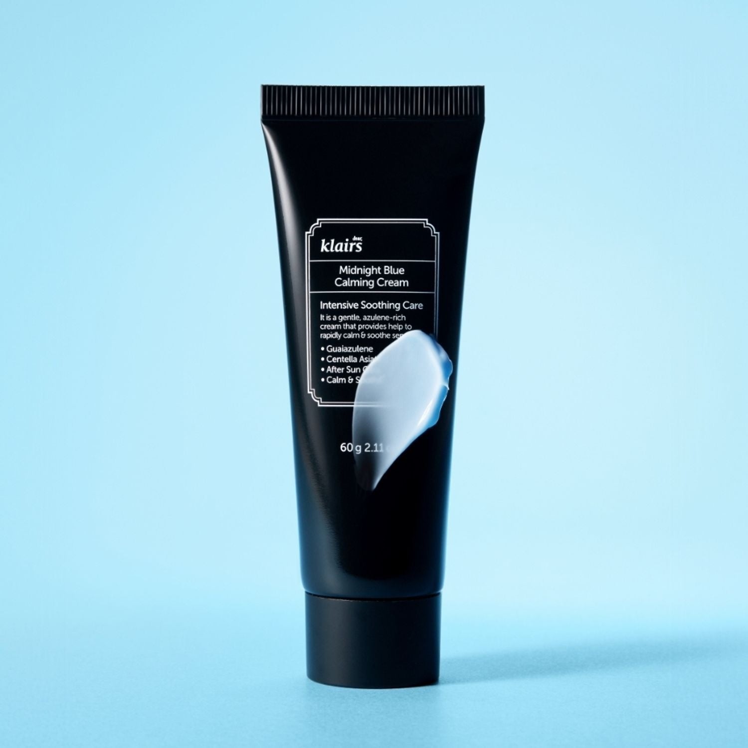 KLAIRS EGF Midnight Blue Calming Cream 60g product image on blue background