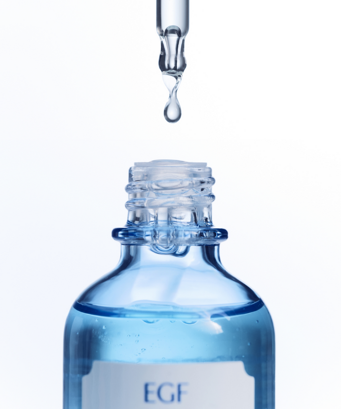 KLAIRS EGF Blue AC Soothing Serum 50g bottle with dropper releasing serum