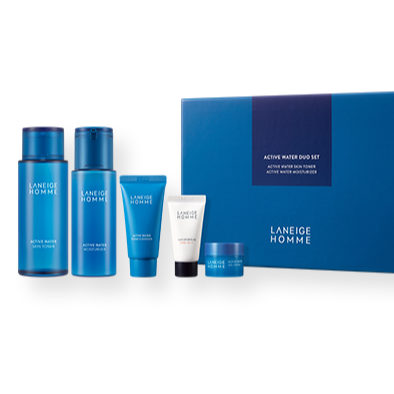 LANEIGE Homme Active water Duo Set (Skin Toner& Moisturizer) available on Koolseoul.com, your Korean Eshop from Seoul !