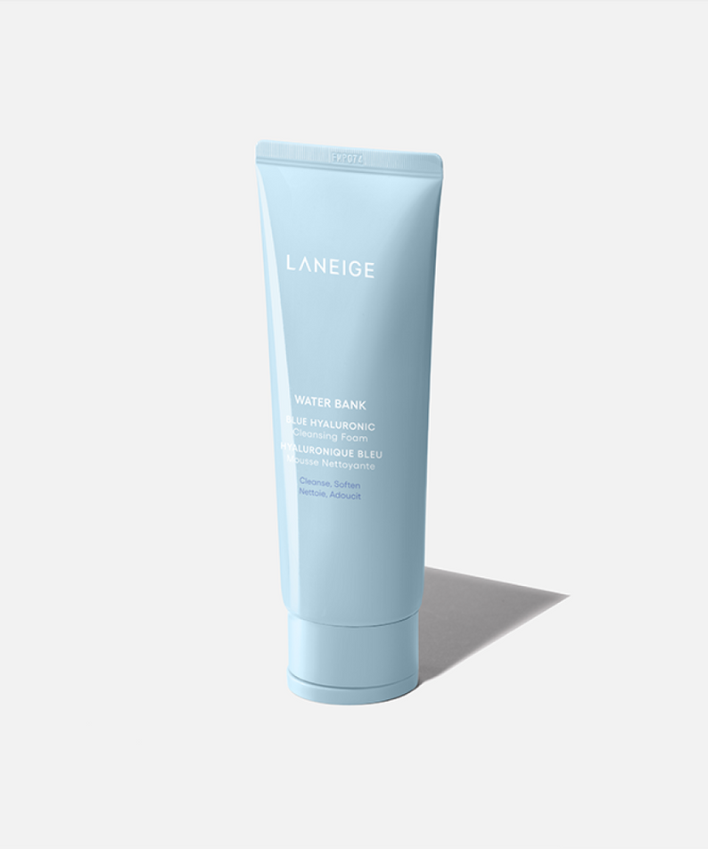 LANEIGE Water Bank Blue Hyaluronic Cleansing Foam 150g product image, skincare foam for clean and hydrated skin.