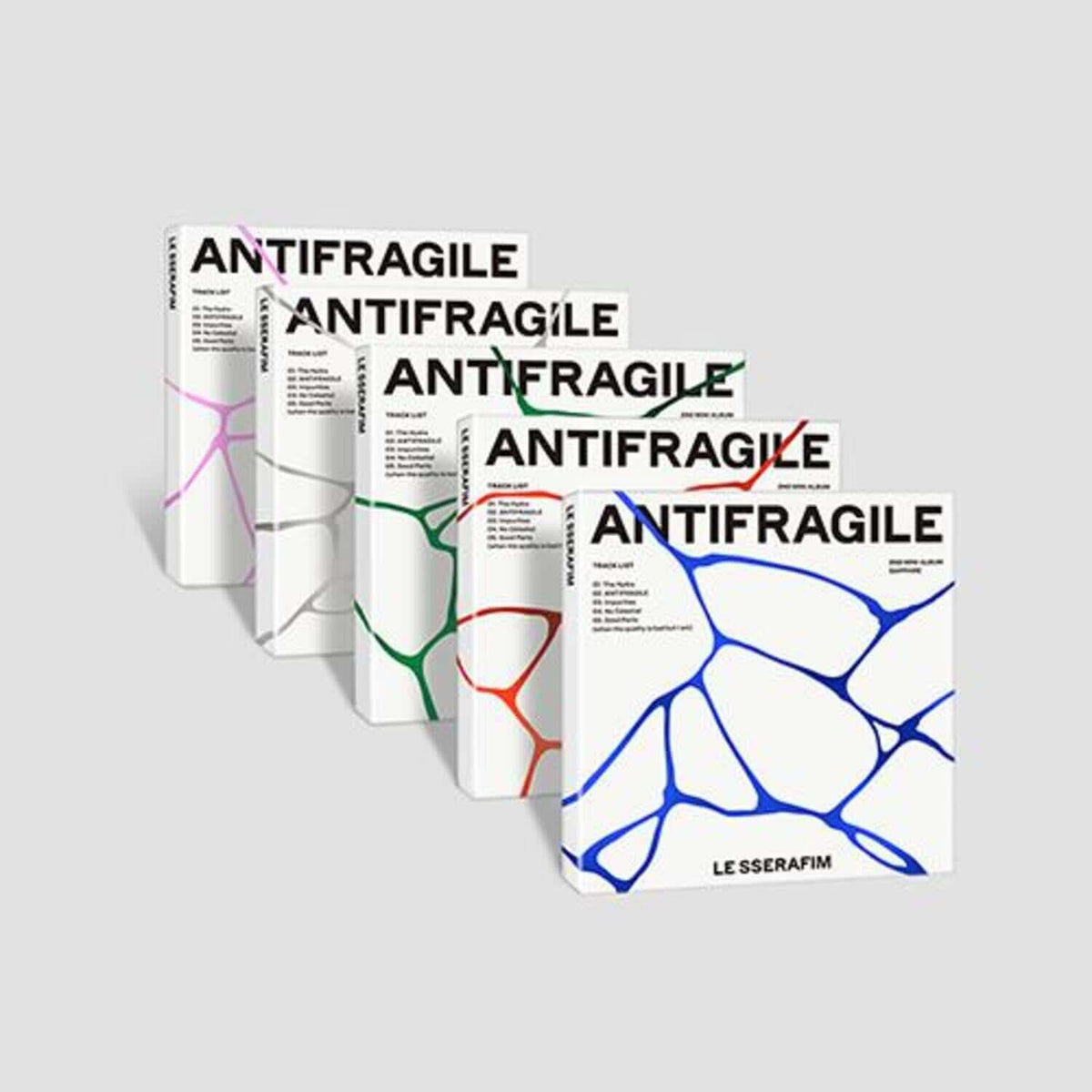 LE SSERAFIM - 2nd [ANTIFRAGILE] (COMPACT Ver.) (Set of 5) -  | Kool Seoul - Buy Kpop Albums Online