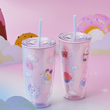 LINE FRIENDS BT21 On The Cloud Edition Cup Holder 720ml | Kool Seoul