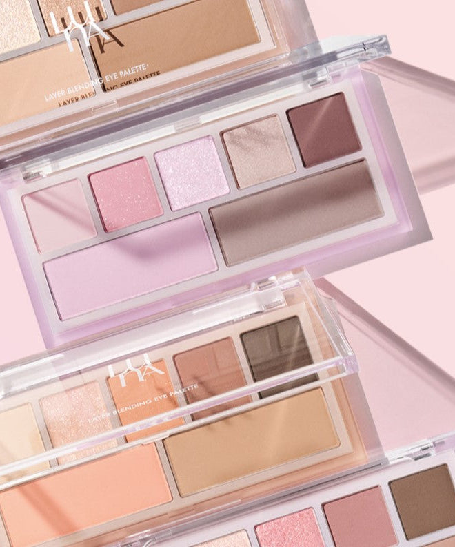 LUNA Layer Blending Eye Palette featuring versatile eye shadow colors for professional makeup looks
