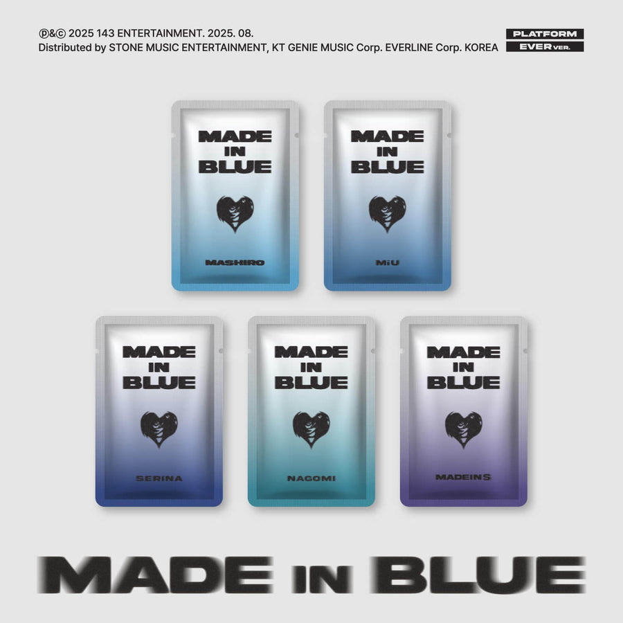 Madein S - [Made In Blue] (Mashiro.Ver/Miu.Ver/Serina.Ver/Nagomi.Ver/Madein S.Ver) (Random) - Kpopアルバム