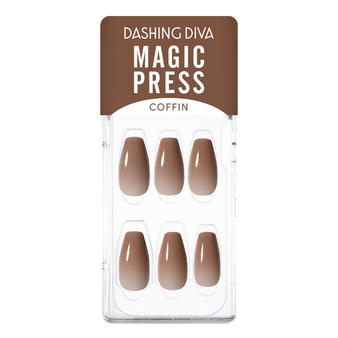 DASHING DIVA MAGIC PRESS Cinnamon Brown - Coffin | Kool Seoul