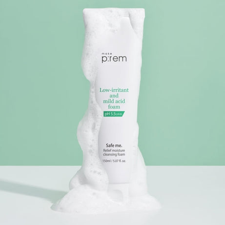 MAKE P:REM Safe Me Relief Moisture Cleansing Foam available on Koolseoul.com, your Korean Eshop from Seoul !