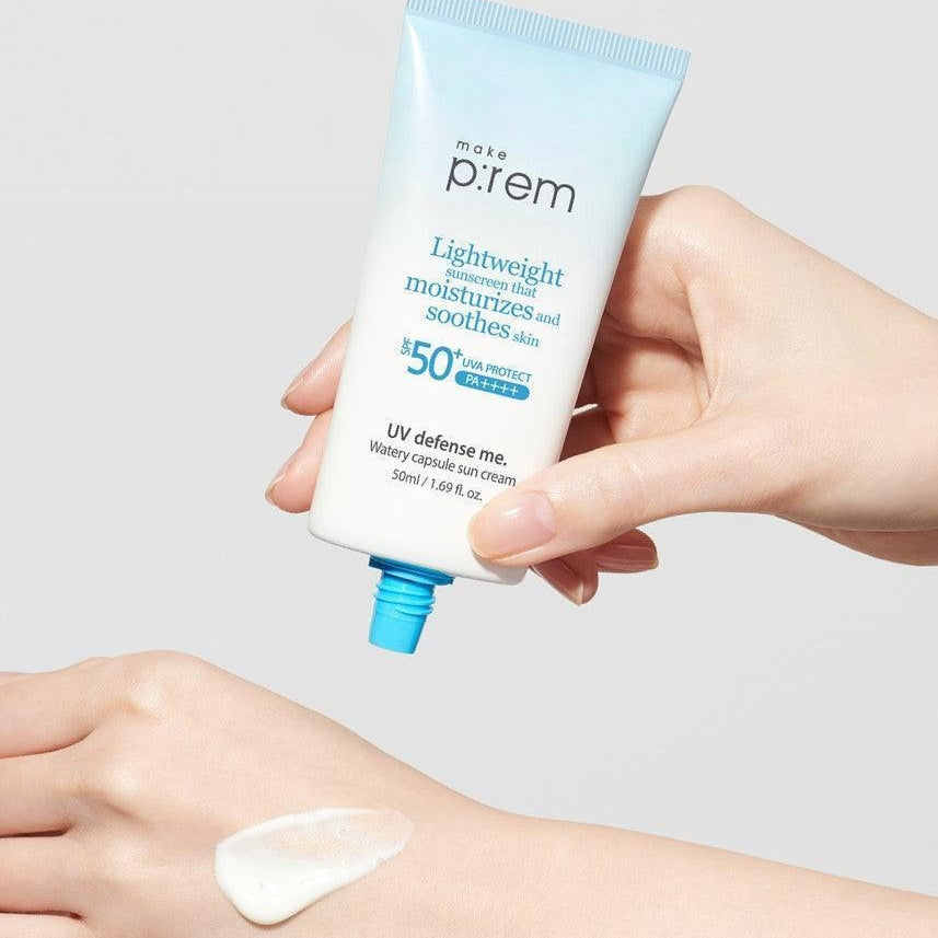 MAKE P:REM UV Defense Me Watery Capsule Sunscreen 50ml SPF50+ PA++++