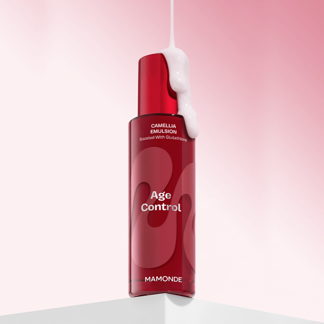 MAMONDE Age Control Camellia Emulsion 125ml product bottle with pink background