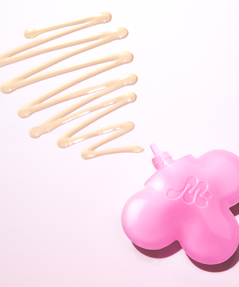 MAMONDE NEW Floraglow Rose Tinted Sun Serum 35ml with pink packaging and cream swirls on a light background