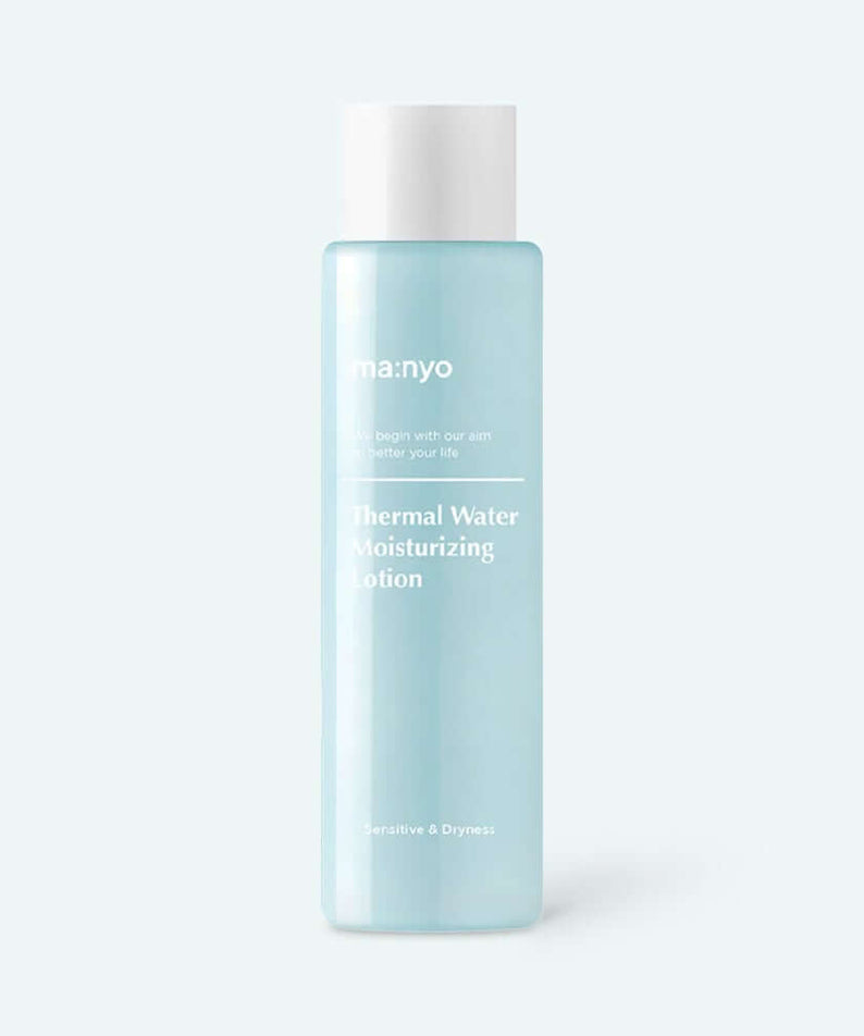 MANYO Thermal Water Moisturizing Skin 155ml bottle on a white background