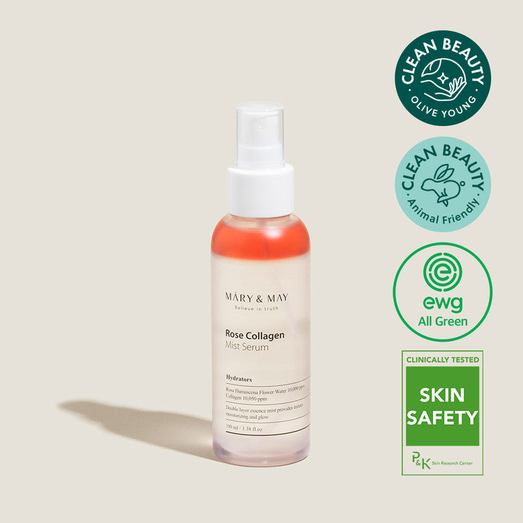 MARY & MAY Marienmay Rose Collagen Mist Serum disponible sur Ma petite Coree, ton Eshop 100% K-beauty en direct de Seoul