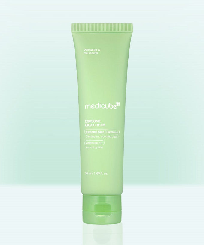 MEDICUBE Exosome Cica Cream 50ml tube on a light background