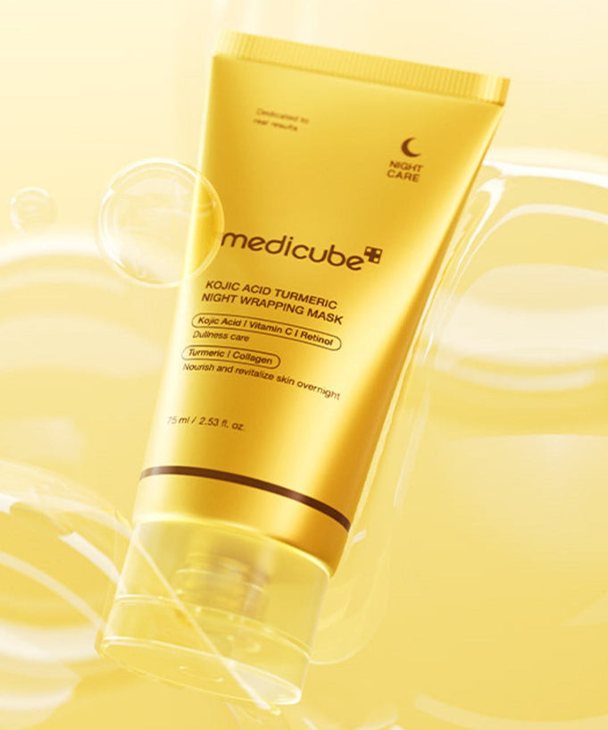 MEDICUBE Kojic Acid Turmeric Vita Wrapping Mask 75ml for radiant skin care