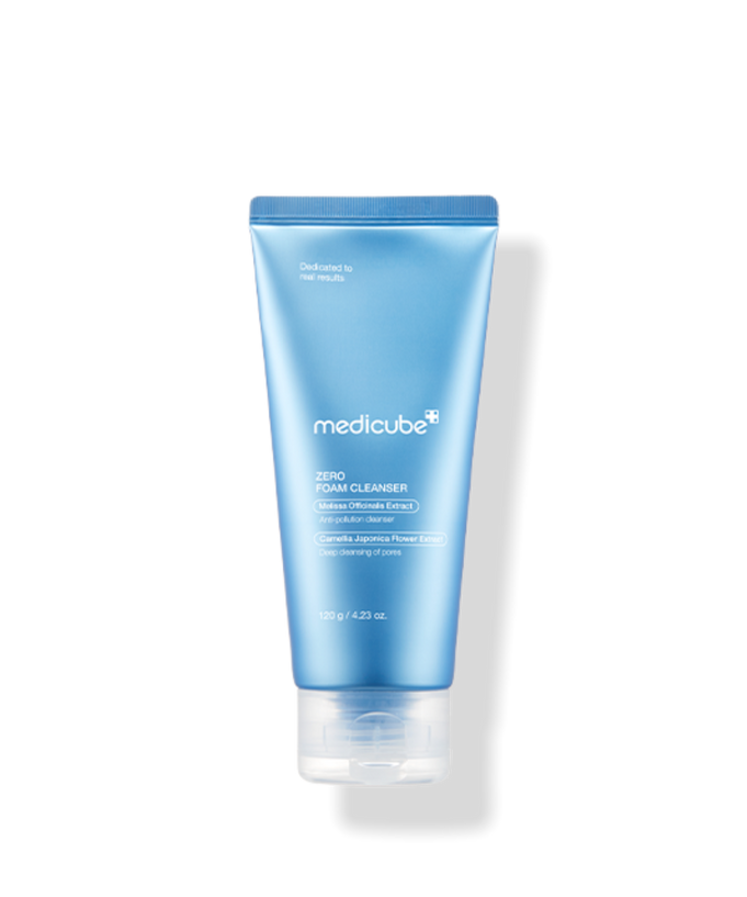 MEDICUBE Zero Foam Cleanser 120g tube on white background for skincare routine