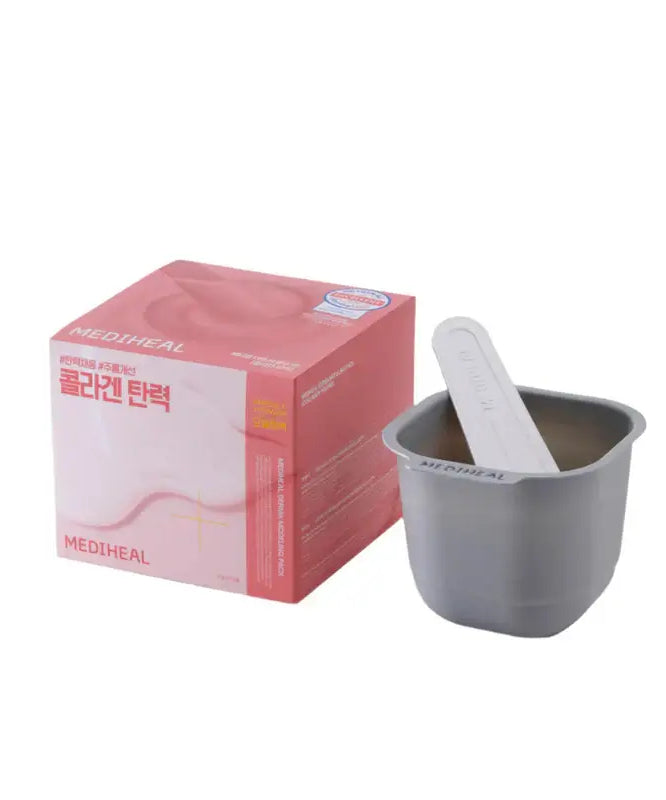 MEDIHEAL Derma Modeling Pack [Collagen Elasticity] with box and mixing cup
