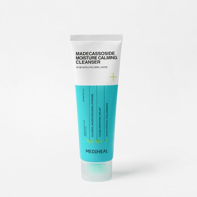 MEDIHEAL Madecassoside Cleanser 120ml tube on white background.