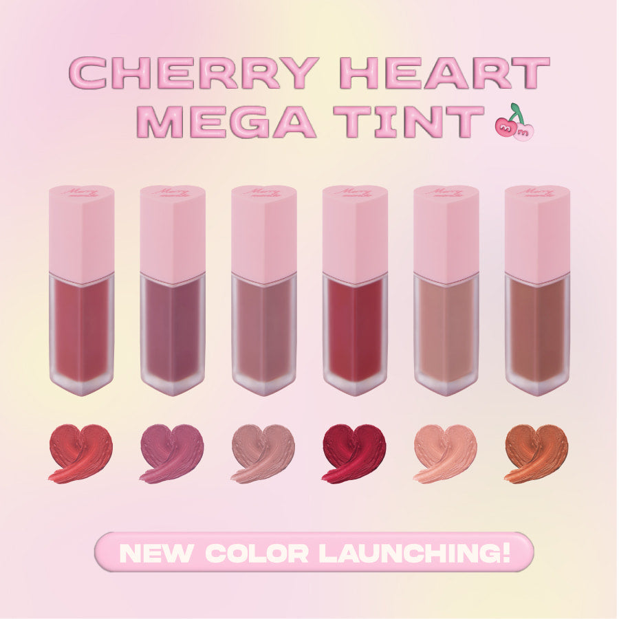 MERRY MONDE Cherry Heart Mega Tint | Kool Seoul