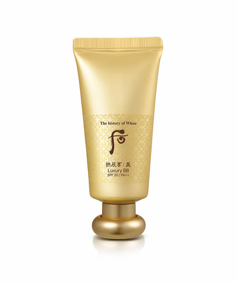 THE WHOO Gong Jin Hyang Luxury BB Cream 45ml in a gold tube