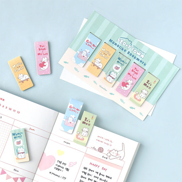 MONOLIKE Magnetic Bookmark Set #StoryTownAzzle Ver.1 | Kool Seoul
