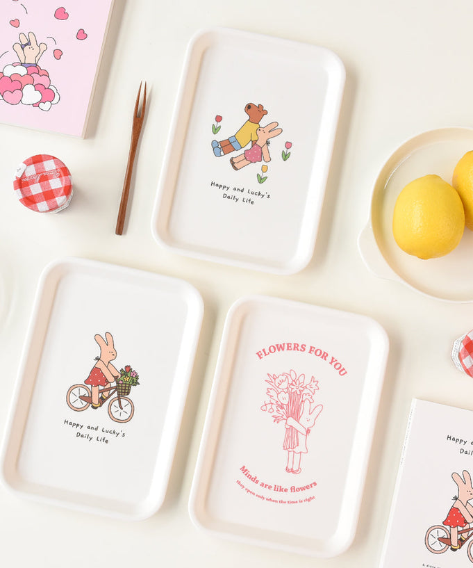MONOLIKE Happy And Lucky Tray with playful designs and cheerful vibes, perfect for adding charm to your daily routine.