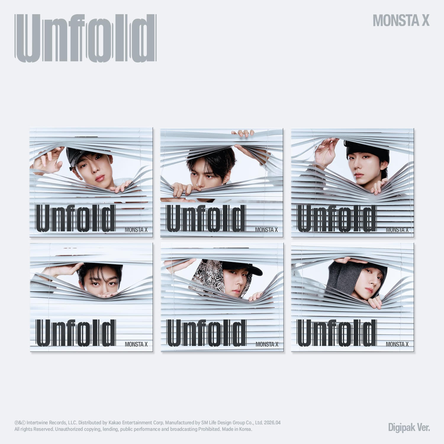 MONSTA X - [Unfold] (DIGIPACK VER.) (6 Random) - Kpop Album | Kool Seoul - Buy Kpop Albums Online