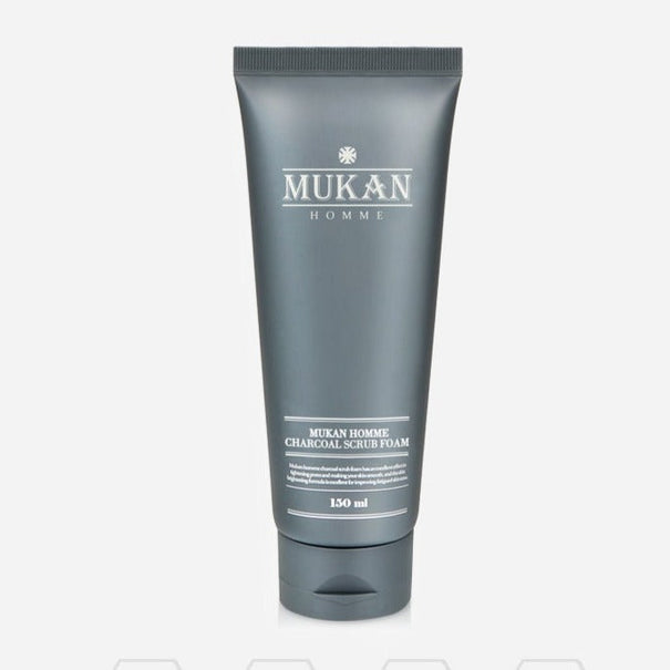 MUKAN Homme Charcoal Scrub Foam 150ml available on Koolseoul.com, your Korean Eshop from Seoul !