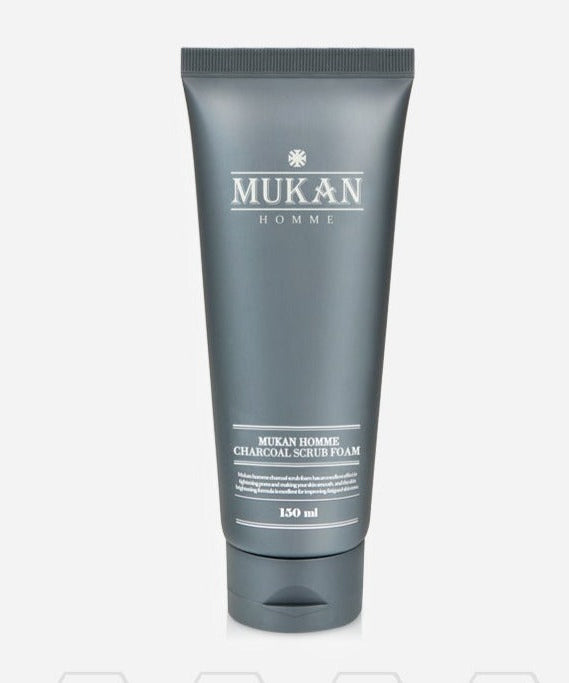 MUKAN Homme Charcoal Scrub Foam 150ml skincare product
