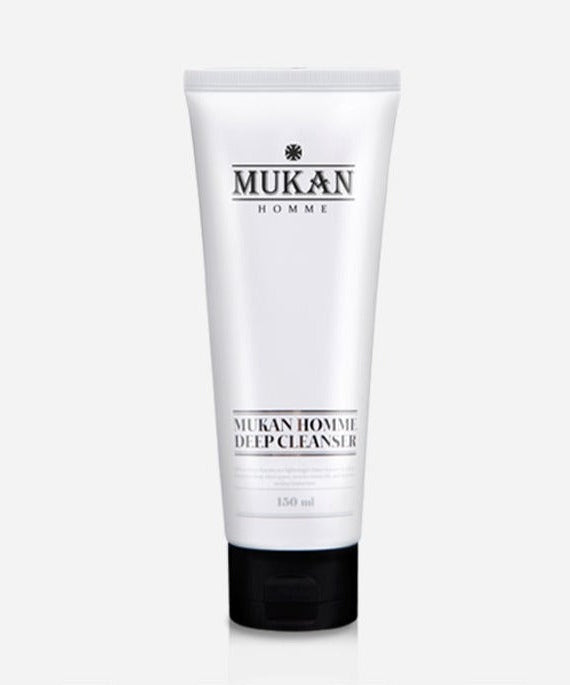 MUKAN Homme Deep Cleanser 150ml tube on white background