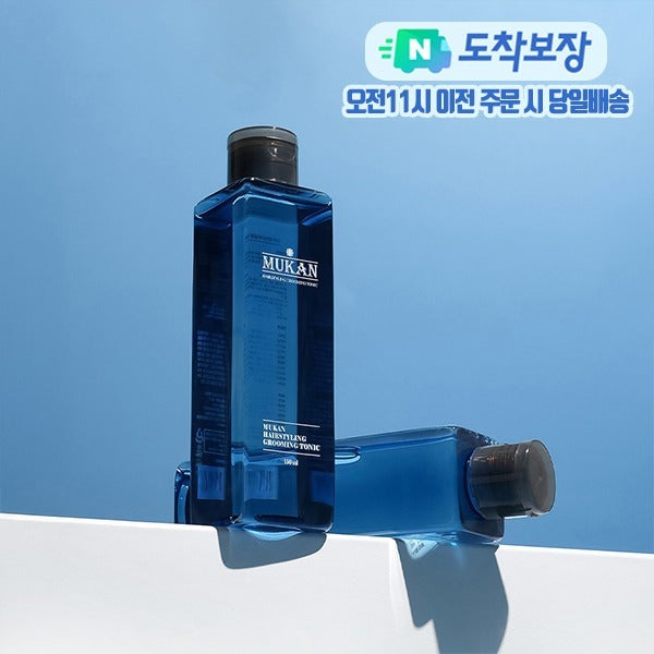 MUKAN Root Booster Ampoule 50ml in blue bottle for men grooming by Gentleman Korea, Korean skincare for gentlemen