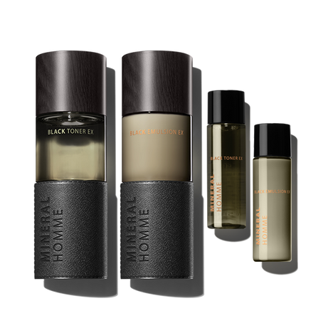 THE SAEM  Mineral Homme Black Ex 2 Piece Set (Emulsion+Toner)