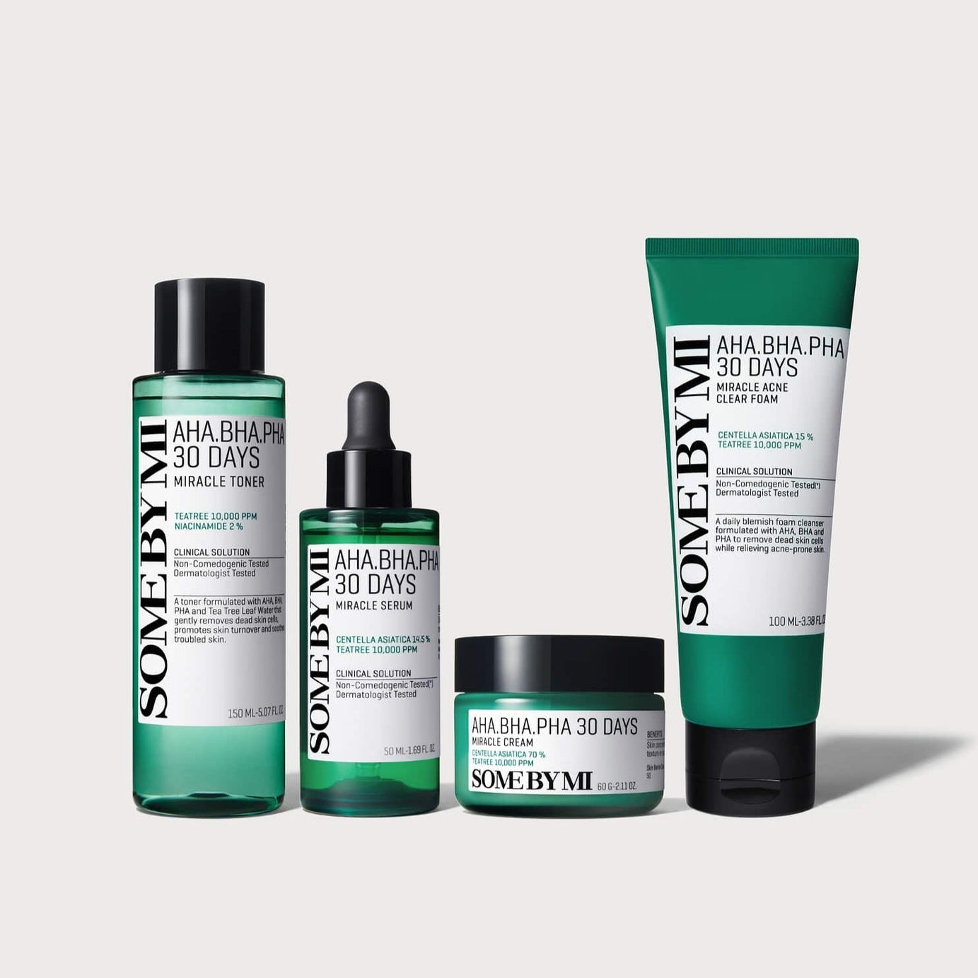 SOME BY MI Miracle All Care Set (Foam+Toner+Serum+Cream+Mask) available on Koolseoul.com, your Korean Eshop from Seoul !