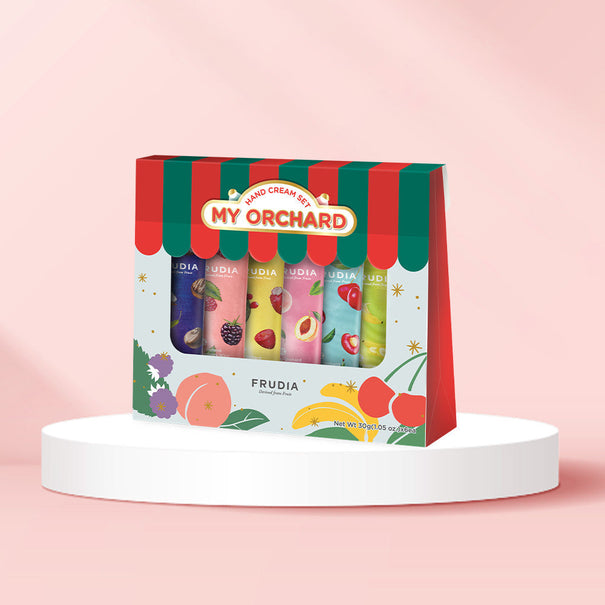 FRUDIA My Orchard Hand cream Set Fruit Market (6x30g) available on Koolseoul.com, your Korean Eshop from Seoul !