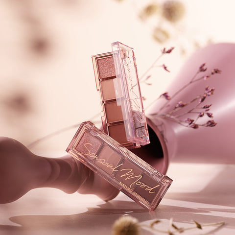 NATURE REPUBLIC Daily Basic Palette with elegant pink shades, great for everyday makeup looks.