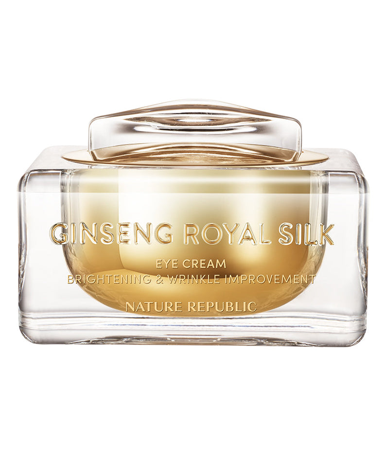 NATURE REPUBLIC Ginseng Royal Eye Cream in elegant jar, brightening and wrinkle improvement skincare product