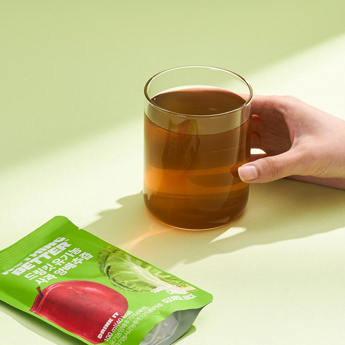 NOTHING BETTER Drinkit Organic Applr Cabbage Juice 100ml 24 Packets