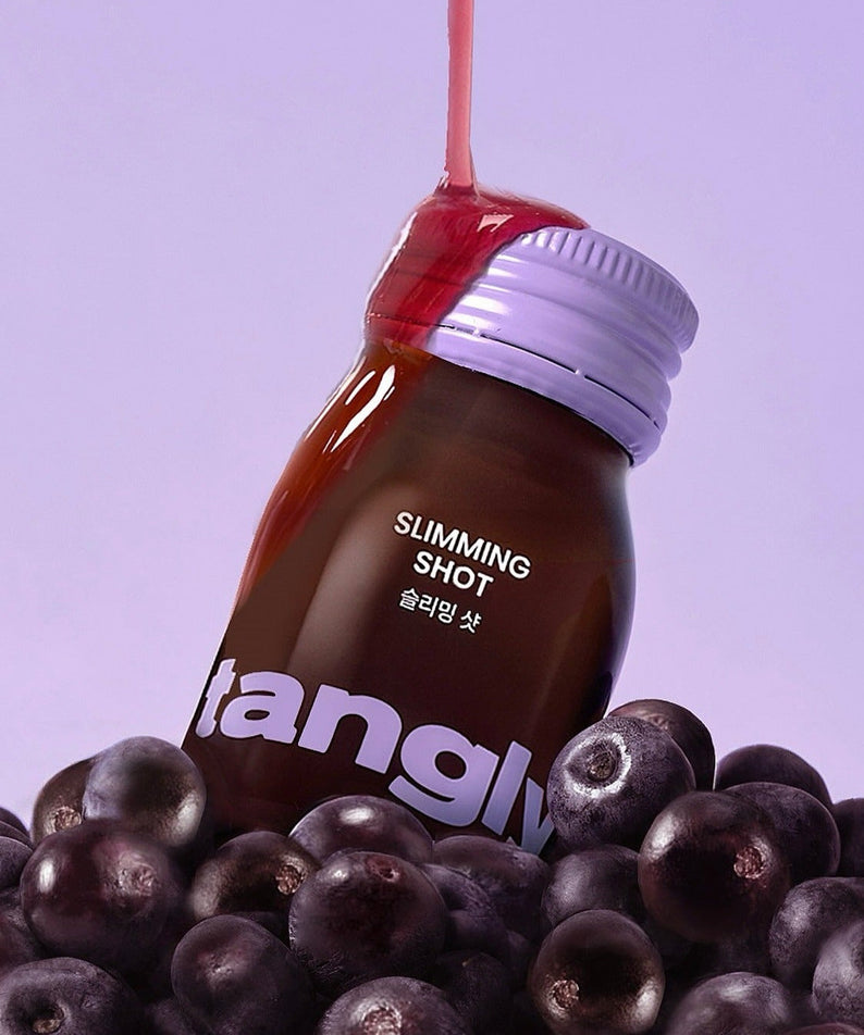 NOTHING BETTER Tangly Slimming Shot 7 Bottles with berries in vibrant design