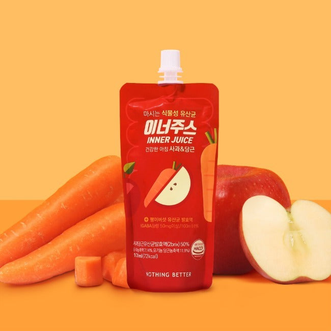 NOTHING BETTER Inner Juice Apple Carrot Juice 120ml (X10)