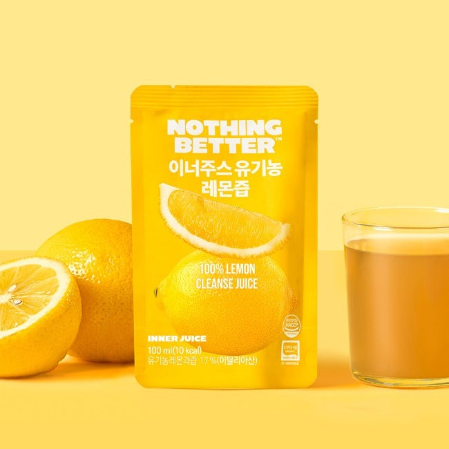 NOTHING BETTER Inner Juice 100% Lemon Cleanse Juice 100ml (X24)