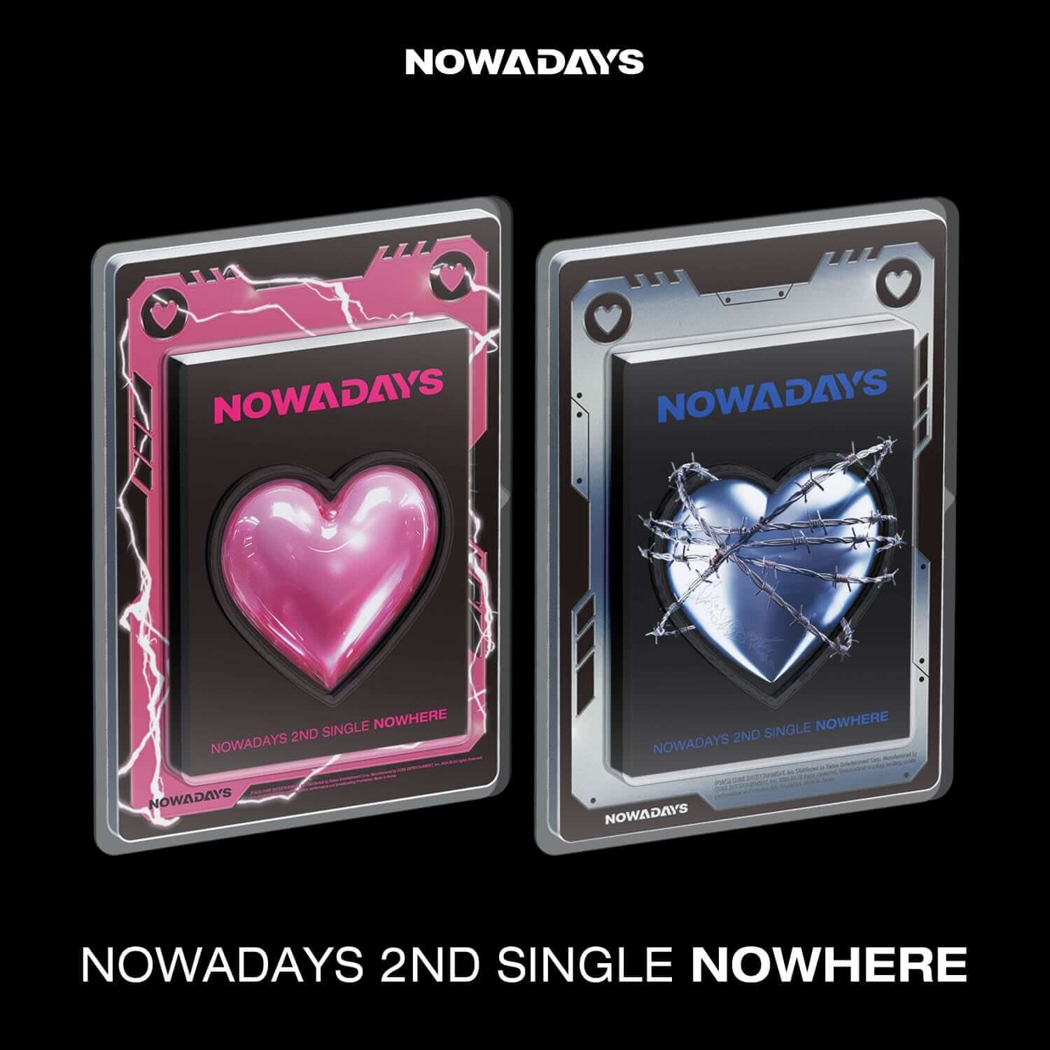 NOWADAYS - 2nd Single [NOWHERE] (Where Ver. / Here Ver.)(Ran | Kool Seoul - Buy Kpop Albums Online