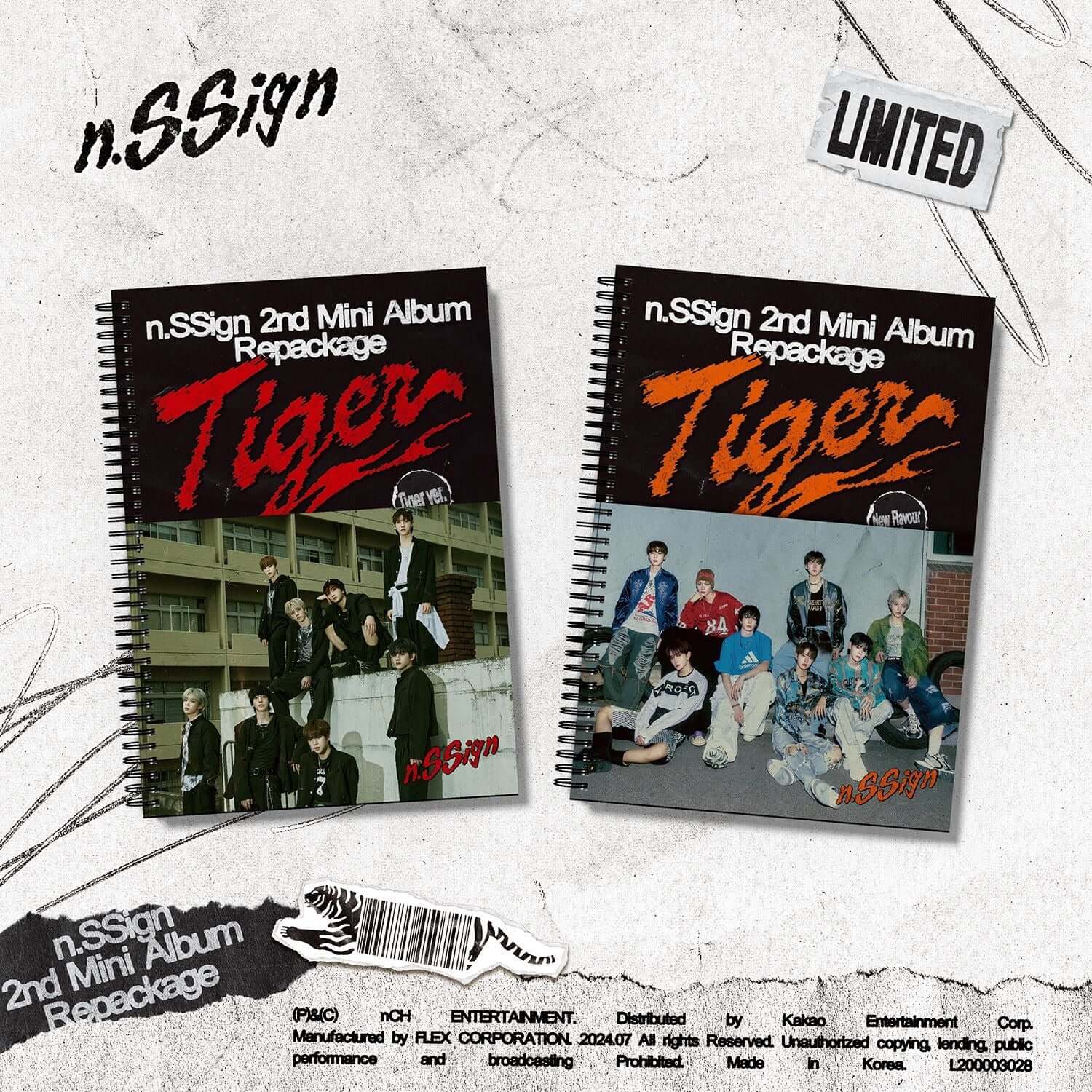 N.SSIGN - 2nd Album [Tiger] (Random) - Kpop Album | Kool Seoul - Buy Kpop Albums Online