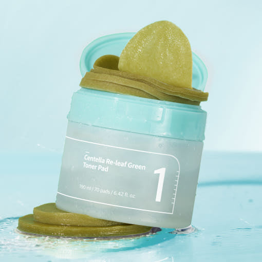 NUMBUZIN No.1 Centella Re-Leaf Green Toner Pad disponible sur Ma petite Coree, ton Eshop 100% K-beauty en direct de Seoul